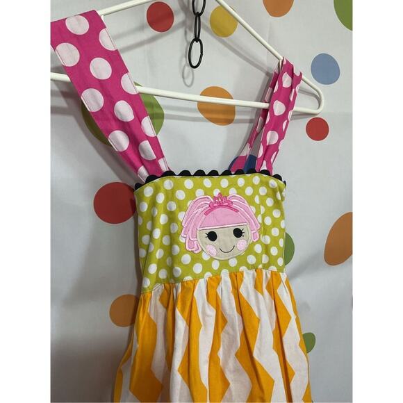 Multi Patterned Multi Color Girls Size 8 Sundress Wrap Style Open Back 🌸🌿 - Picture 2 of 12